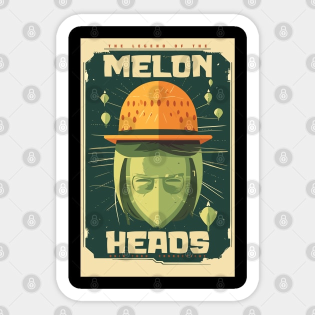 Urban Legends, The Legend of the Melon Heads Sticker by DanielLiamGill